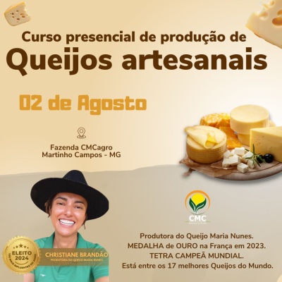 Curso presencial de Produção de queijos artesanais