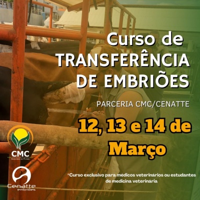 Curso presencial de transferência de embriões em bovinos